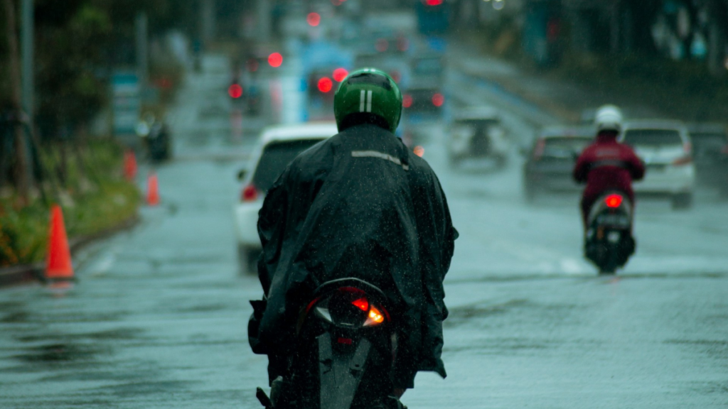 bikers raincoat