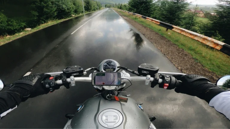 ride bike on rain