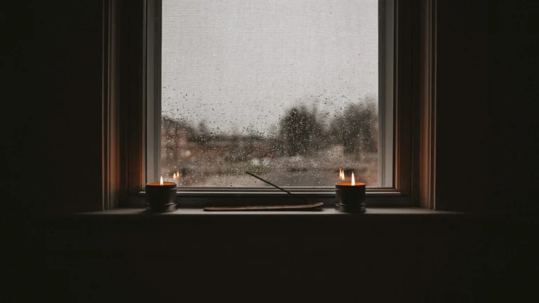 rain on window