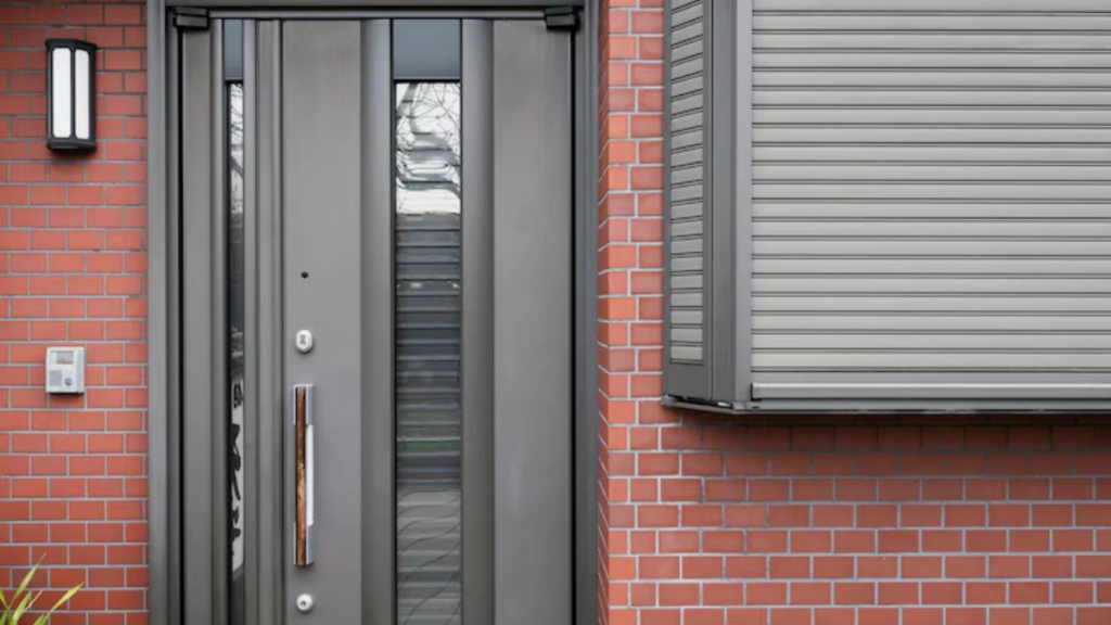 how to protect exterior door from rain and winds