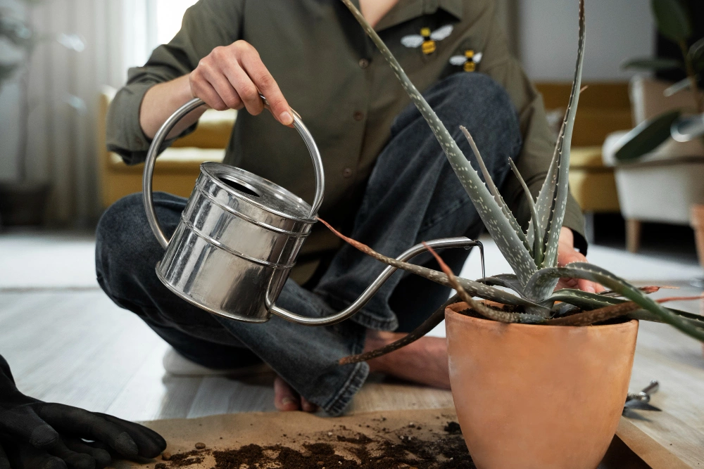 Move Pots to Improve Drainage