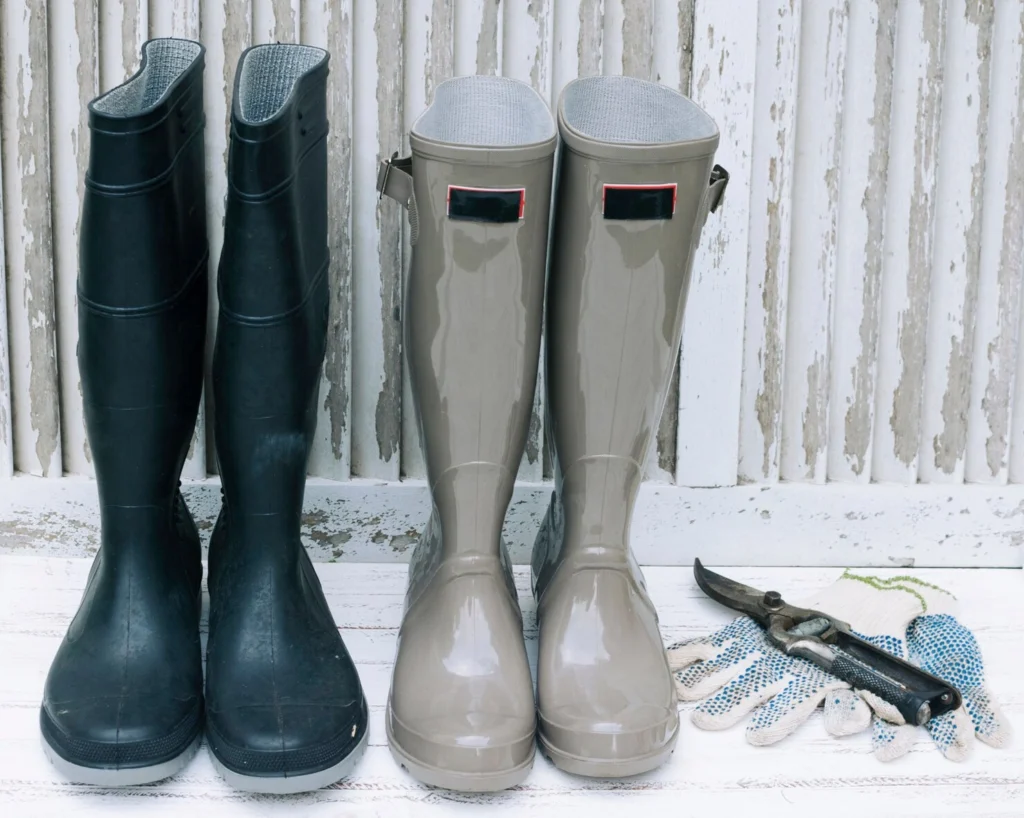 waterproof footwear and gloves
