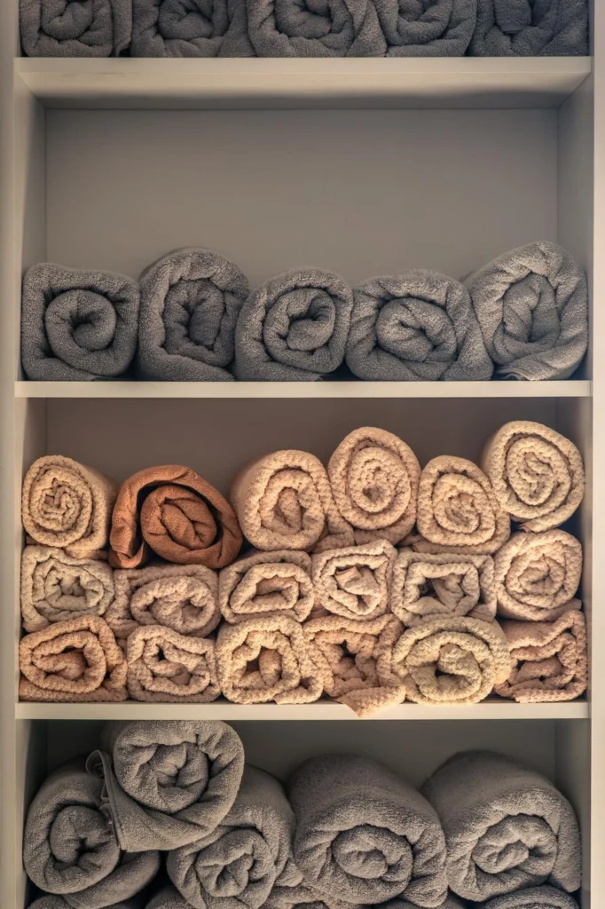 Store towels the right way