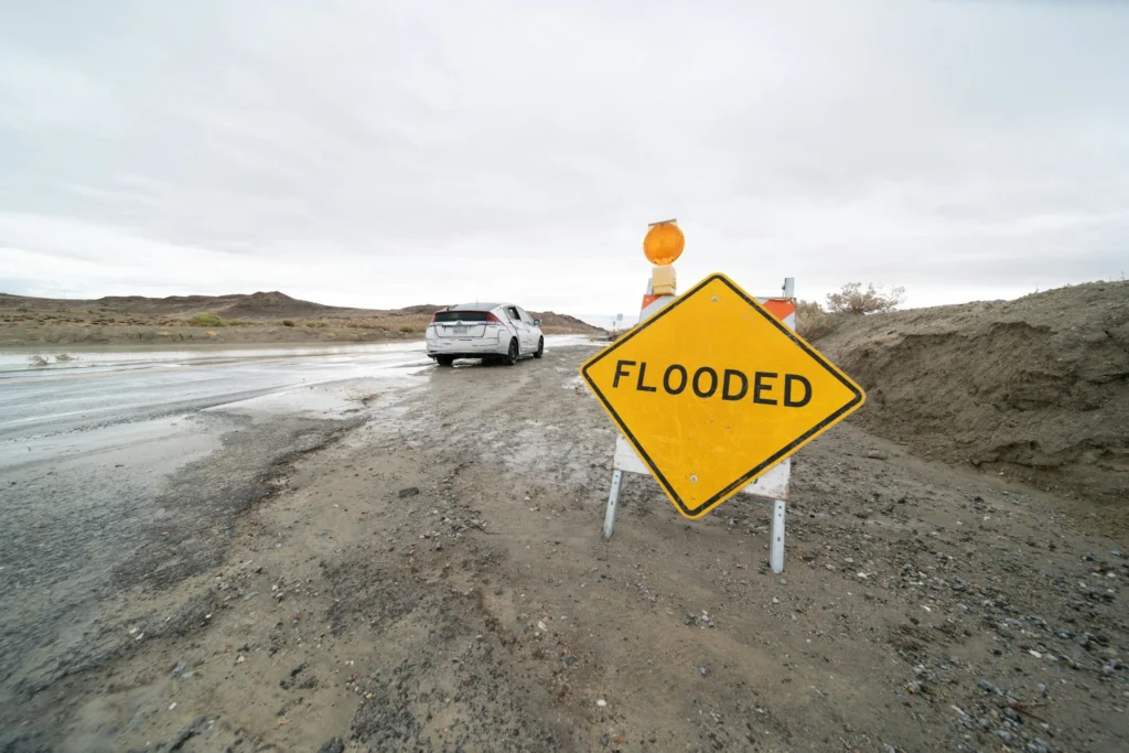 flooded road 