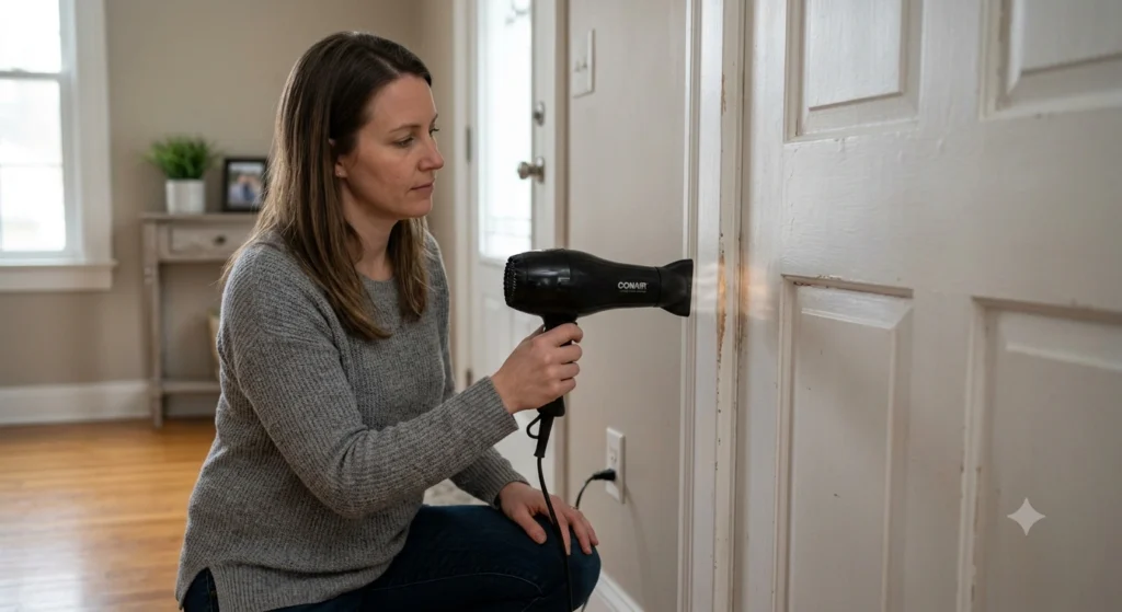 hair dryer trick